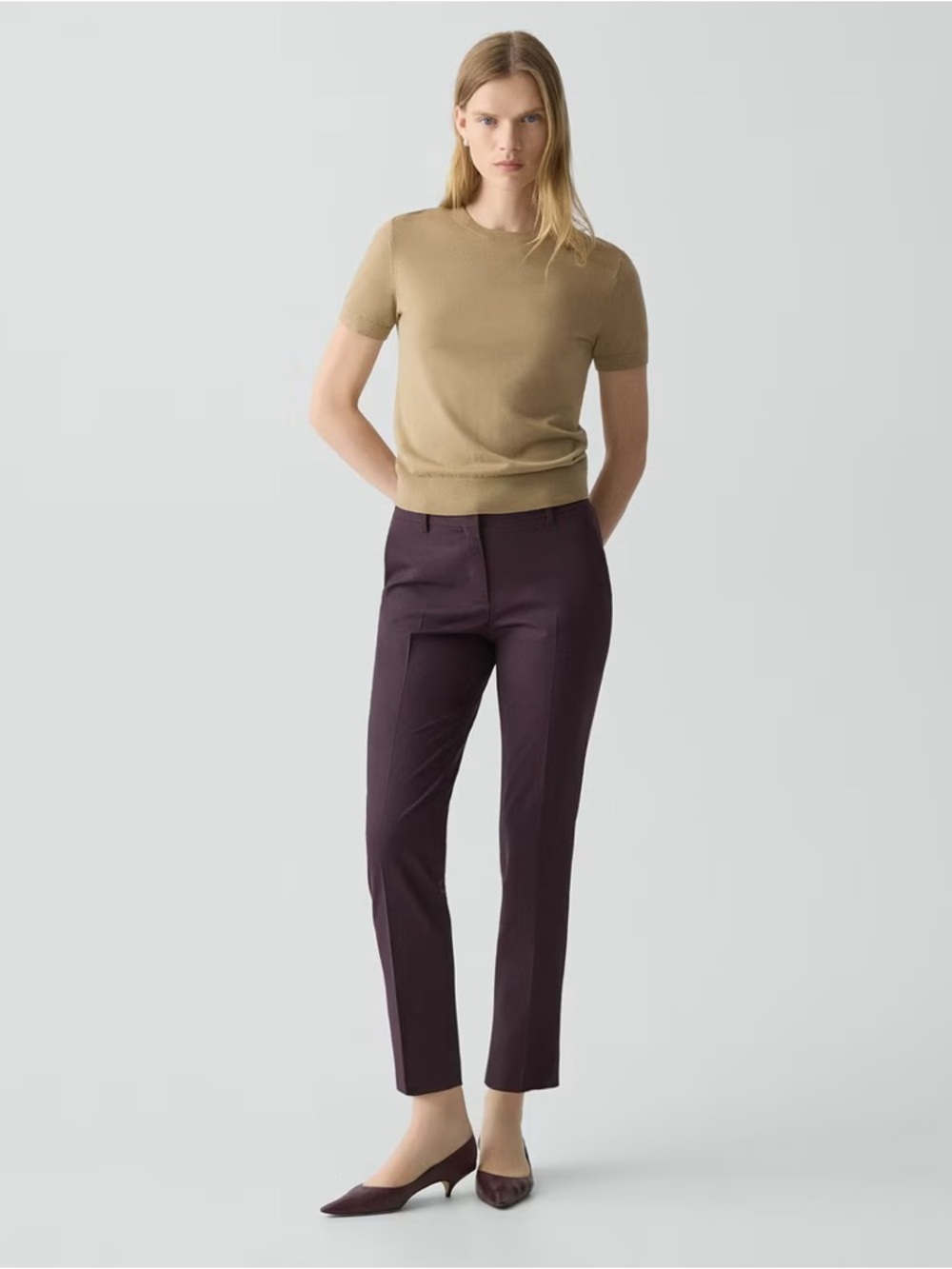 Theory Plum Treeca Pants